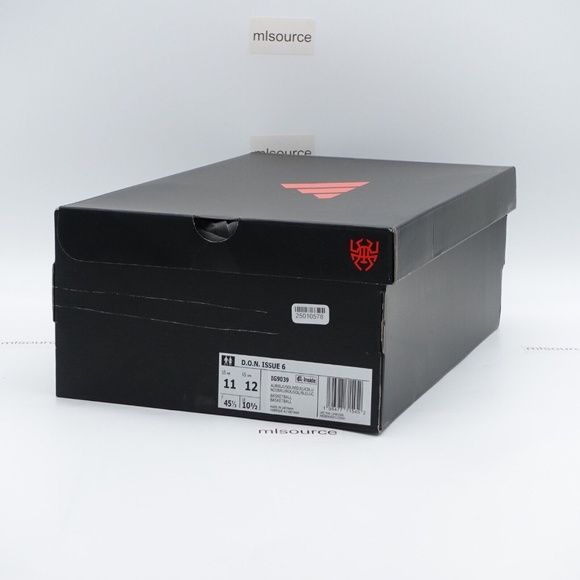 NEW adidas D.O.N. Issue 6 Basketball Shoes Men\'s IG9039 Aurora Black/Solar Red main image 5